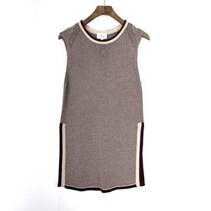 ARITZIA WILFRED Knit Sleeveless Long Slit Brown Sweater Size XS